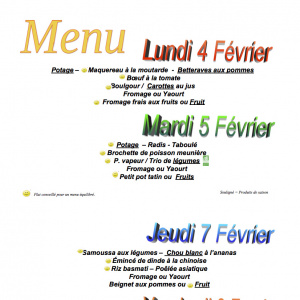 menu du 4 au 8 février copie