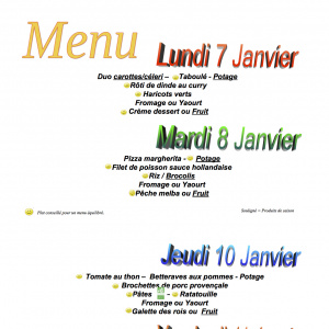 menu du 7 au 11 janvier copie